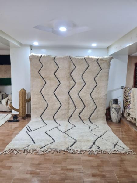 White Nadish Marokkaans handgemaakt tapijt